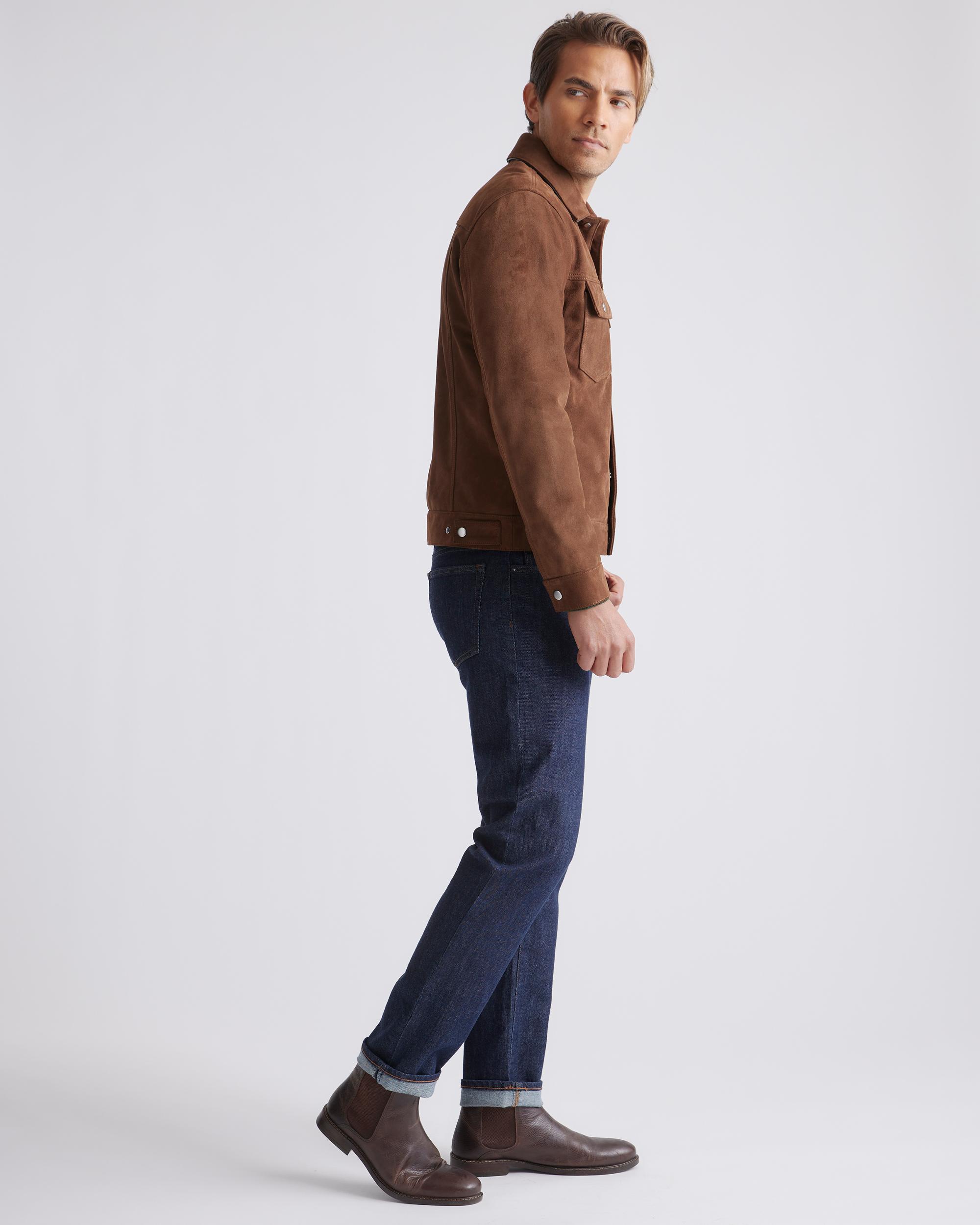Quince | Men's Italian Suede Trucker Jacket Suede Leather Product Image
