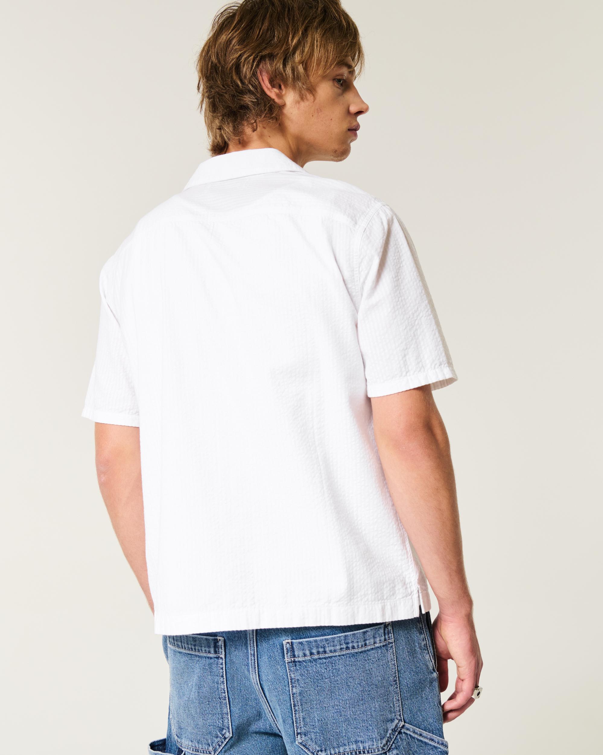 Short-Sleeve Seersucker Pocket Shirt Product Image