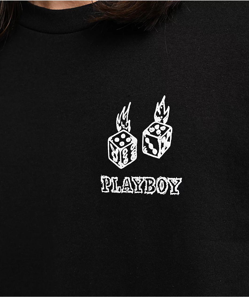 Color Bars x Playboy Sketch Black T-Shirt Product Image
