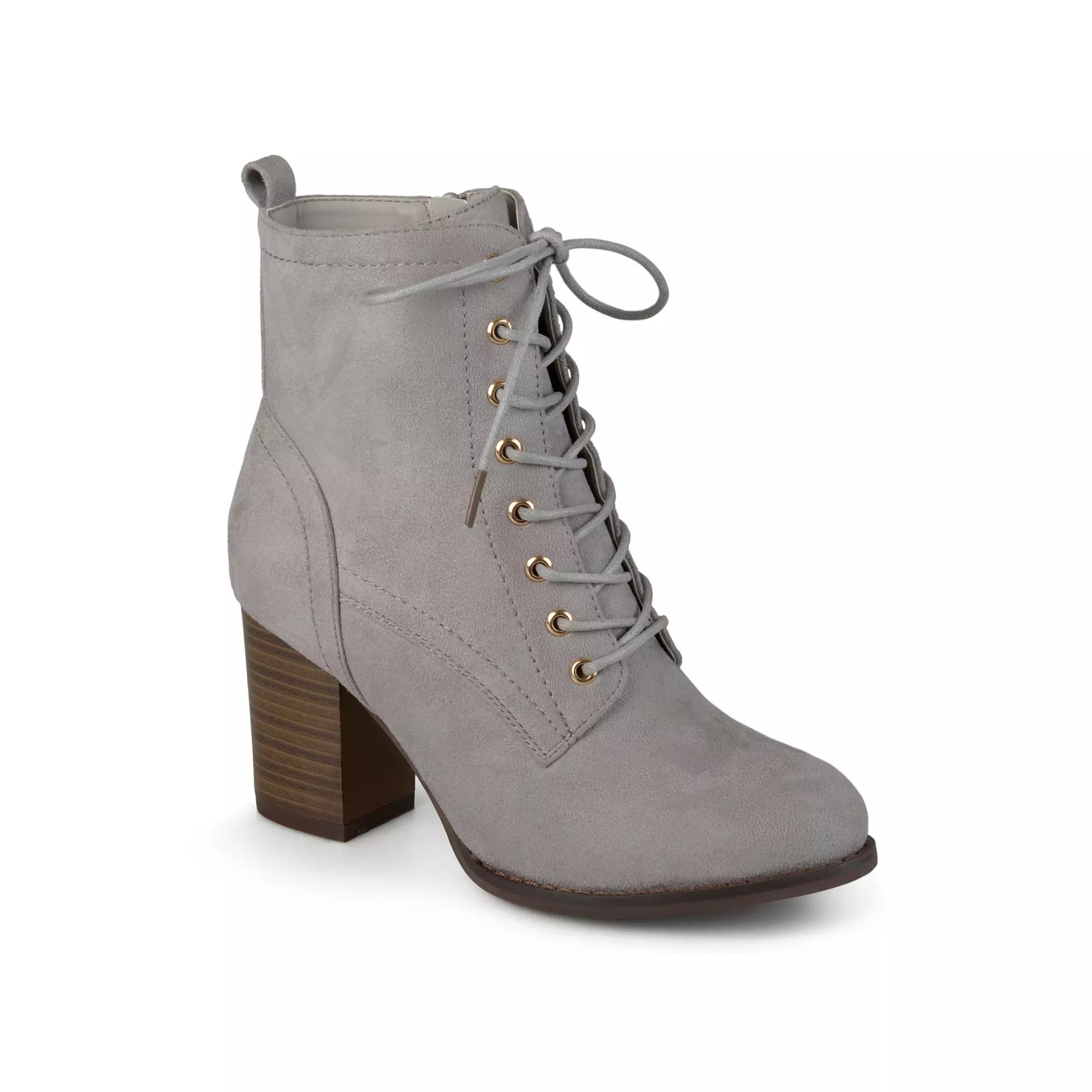 Journee Baylor Women's Block Heel Ankle Boots, Girl's,  Product Image