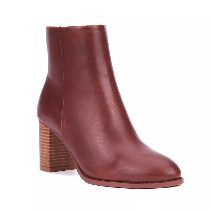New York & Company® Jadyn Women's Ankle Boots, Size: 7, Dark Red Product Image