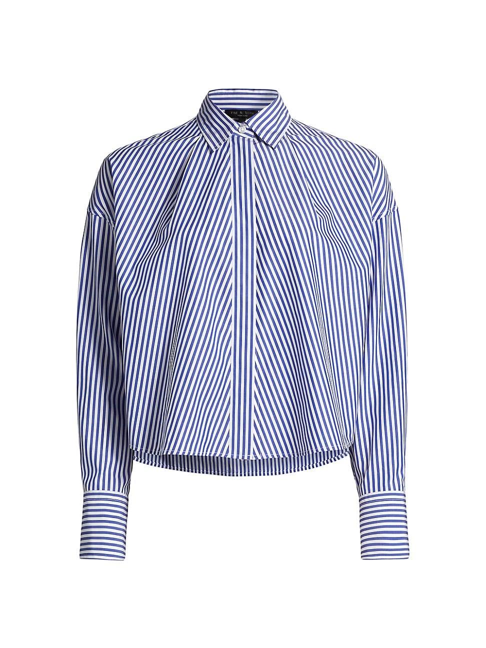 Womens Martha Striped Poplin Shirt Product Image