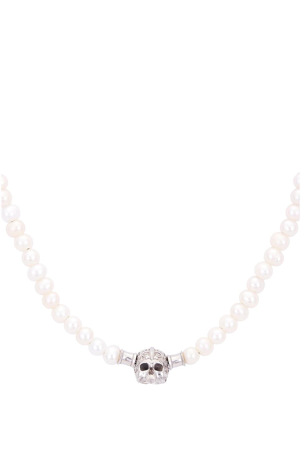 Pearl Necklace With Skull Product Image