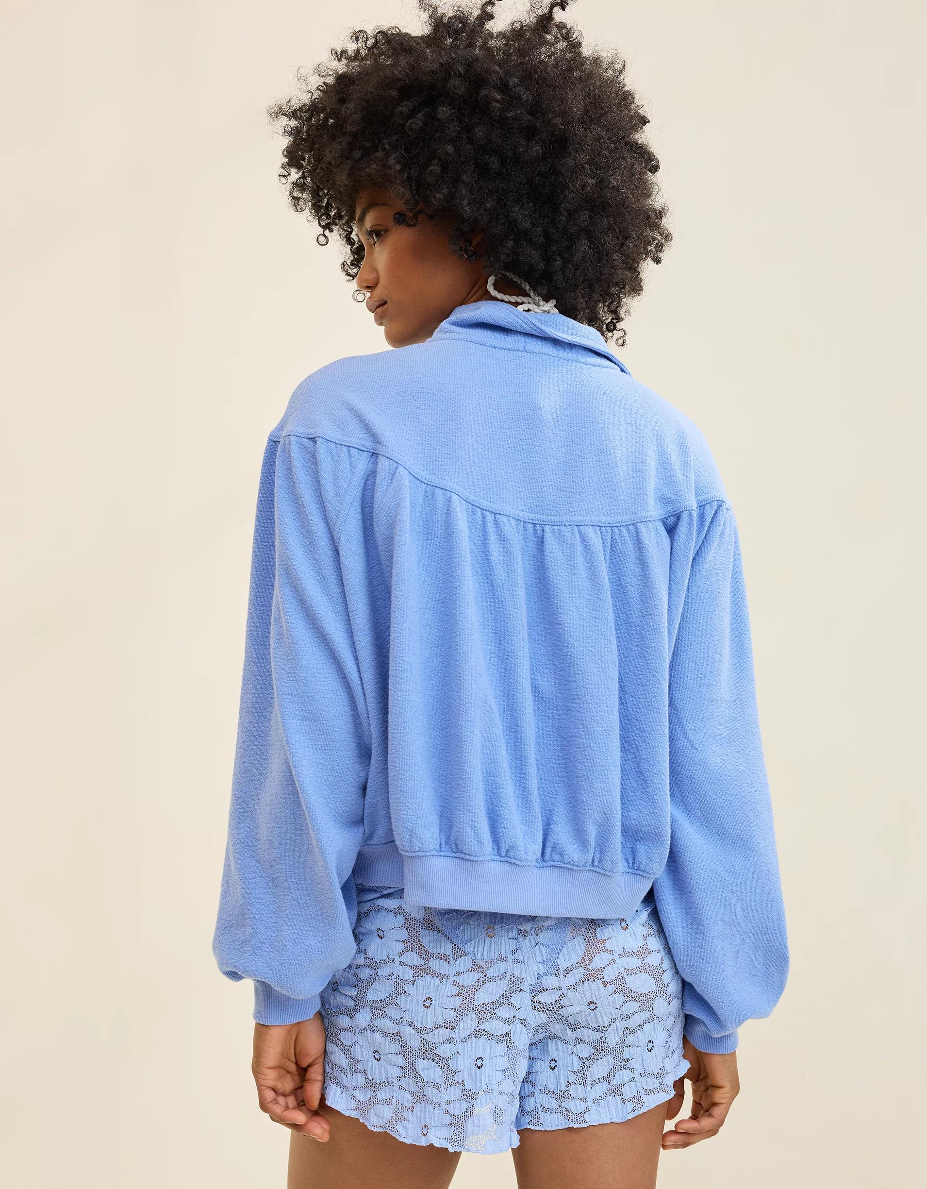 Aerie Soft Life Button Sweatshirt Product Image