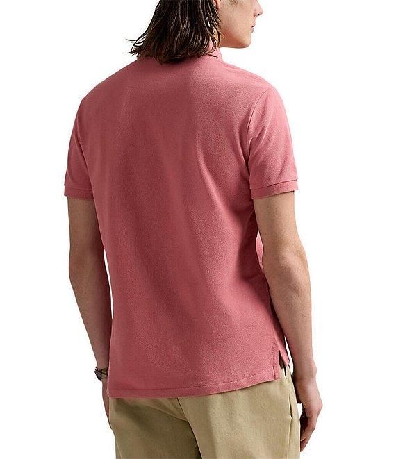 Polo Ralph Lauren Custom Slim Fit Solid Mesh Polo Shirt Product Image