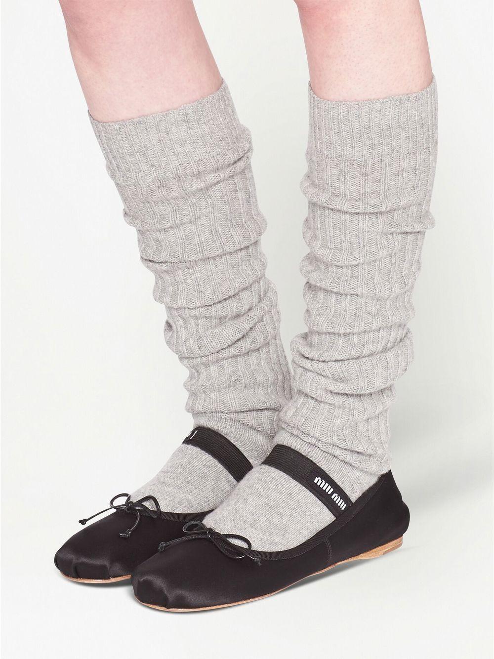 logo-strap ballerina shoes Product Image