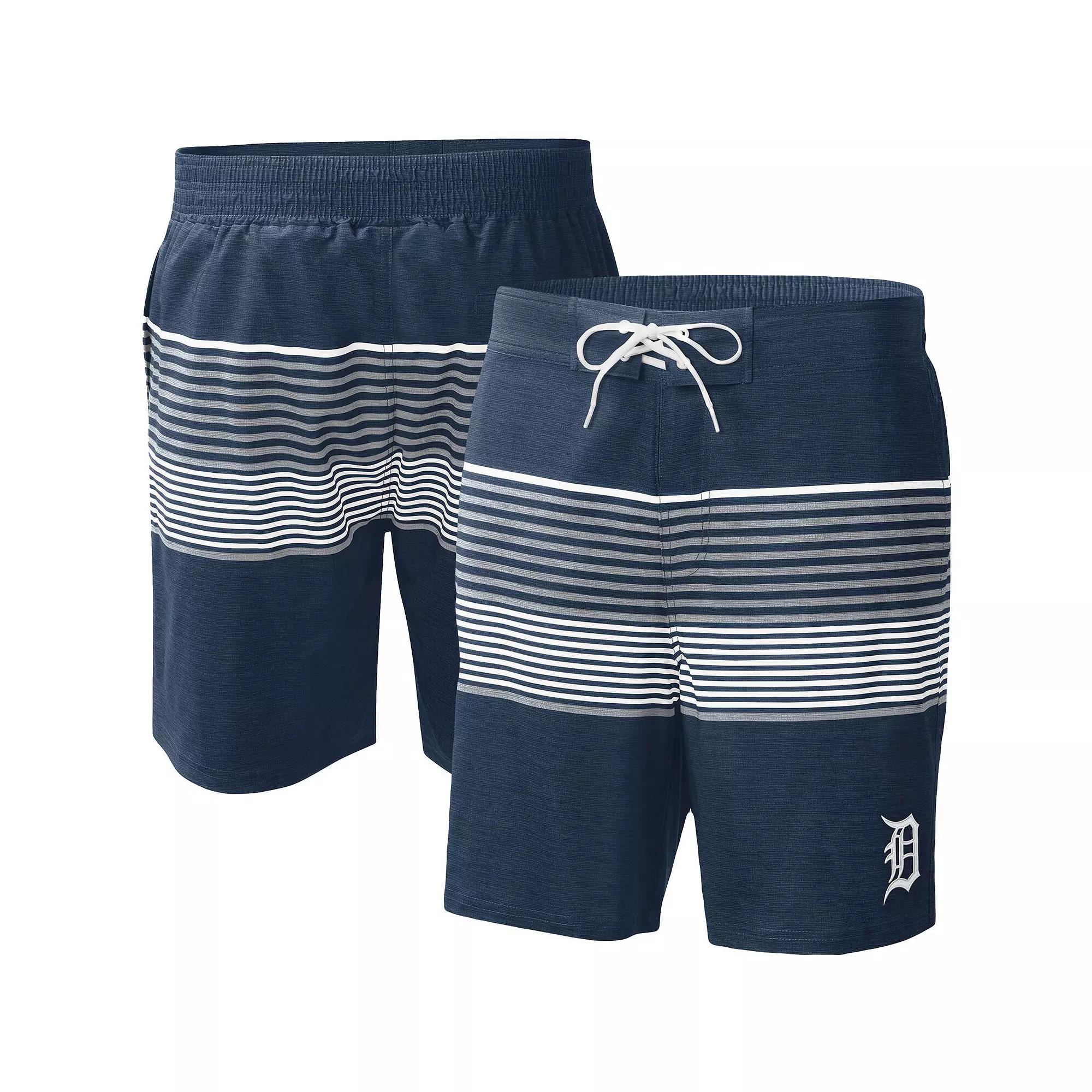 Men's G-III Sports by Carl Banks Navy Detroit Tigers Coastline Volley Swim Shorts,  Product Image