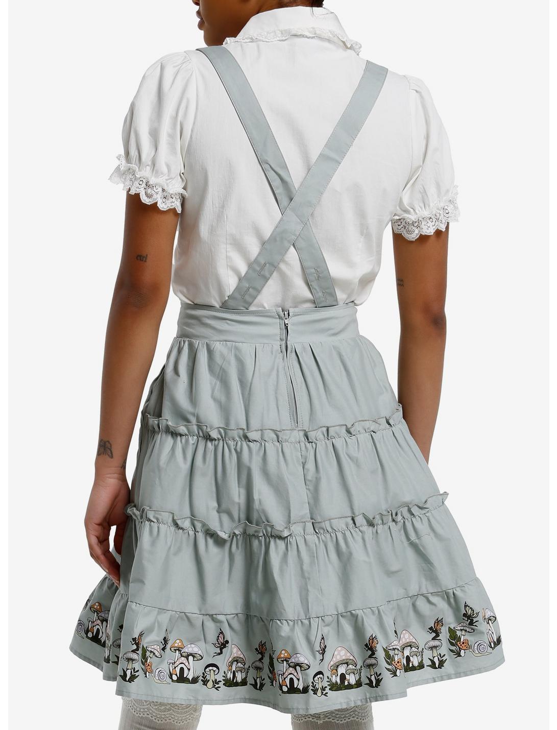 Thorn & Fable Mushroom Tiered Ruffle Skirtall Product Image