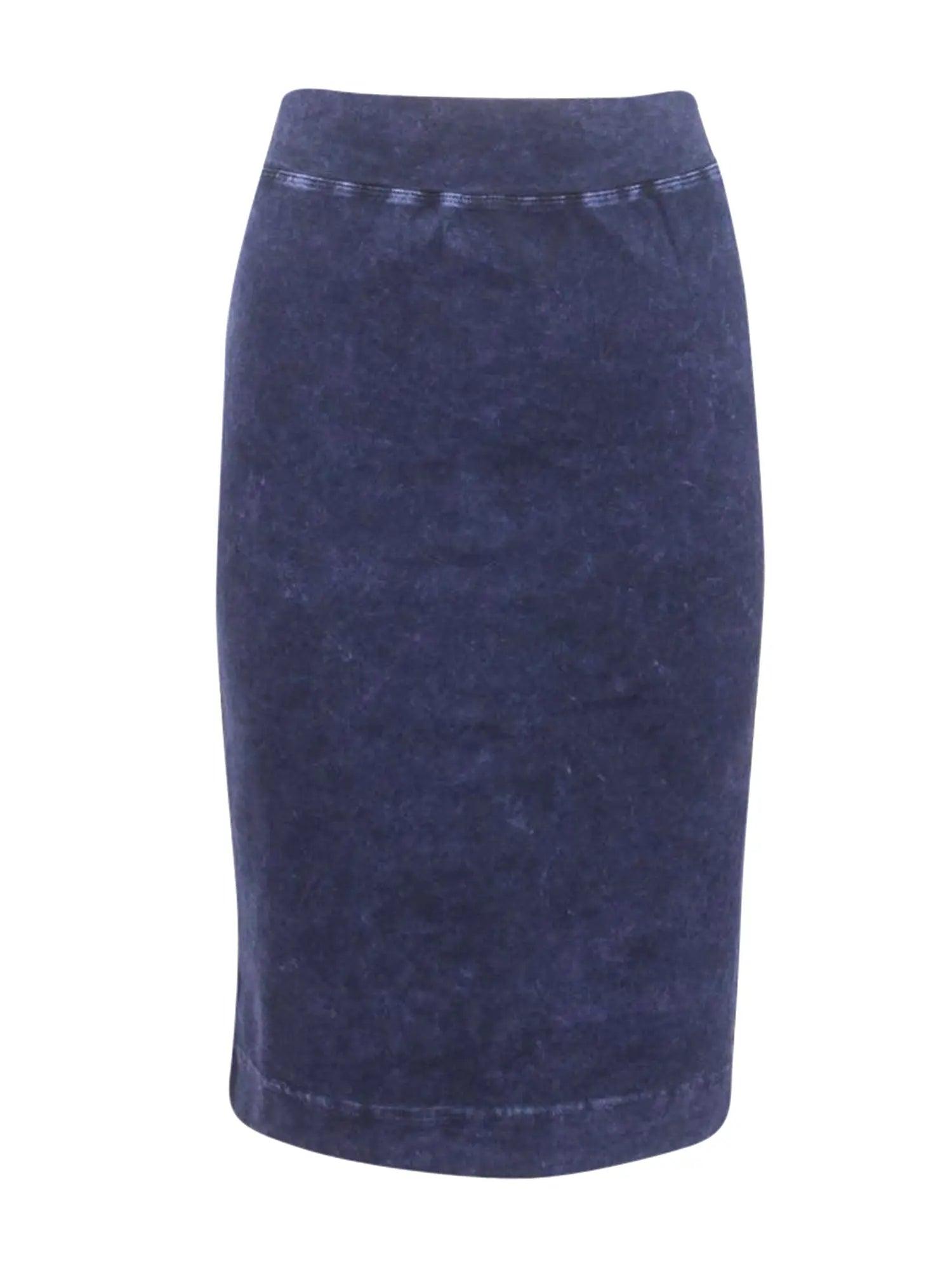 Hard Tail Wide Cut Cotton Pencil Skirt W-525 Product Image