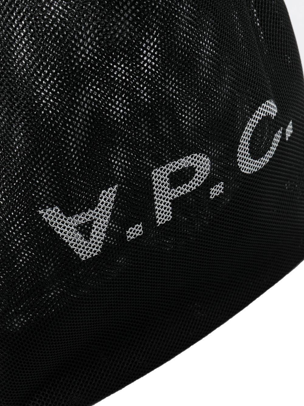 logo-print mesh tote bag Product Image