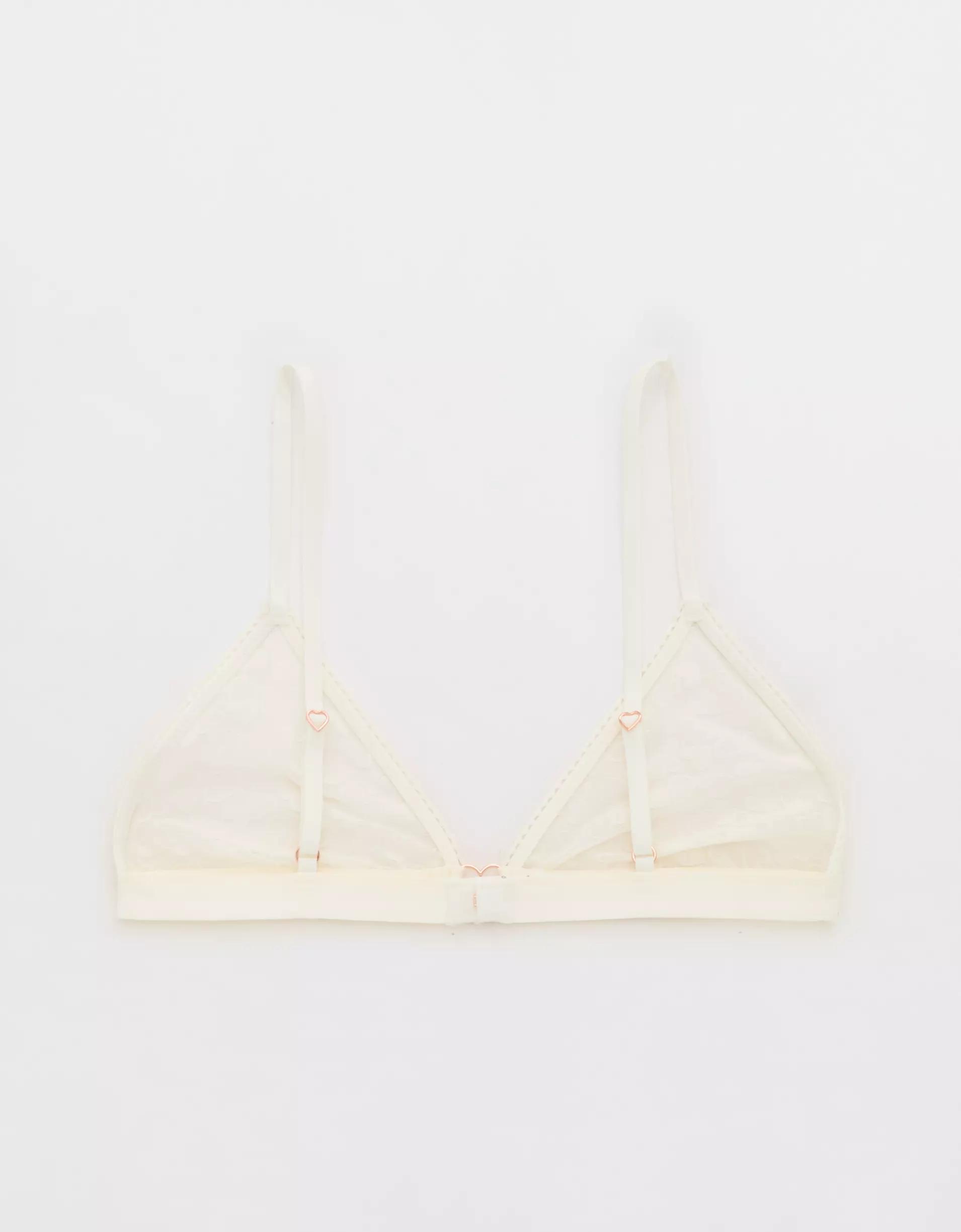Show Off Heart Mesh Triangle Bralette Product Image