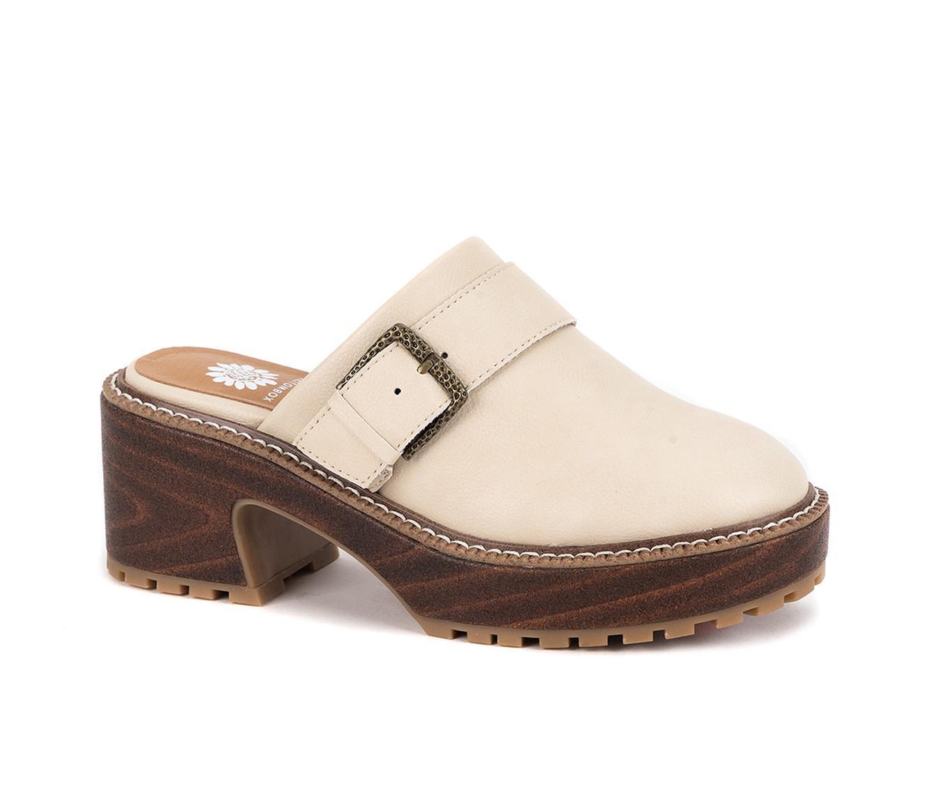 Women's Yellow Box Barker Platform Clogs Product Image