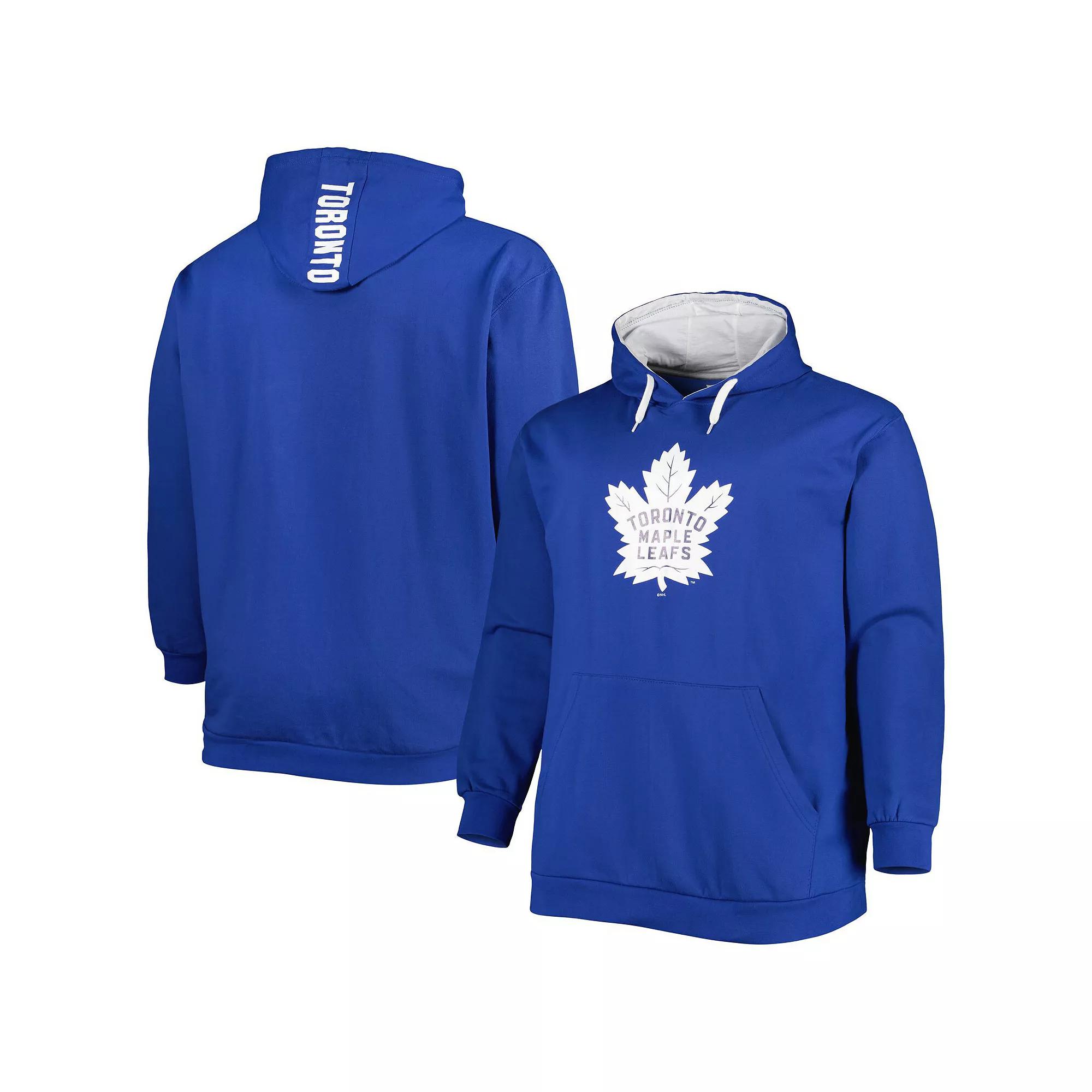 Men's Royal Toronto Maple Leafs Big & Tall Fleece Pullover Hoodie, Size: 3XB, Mpl Blue Product Image