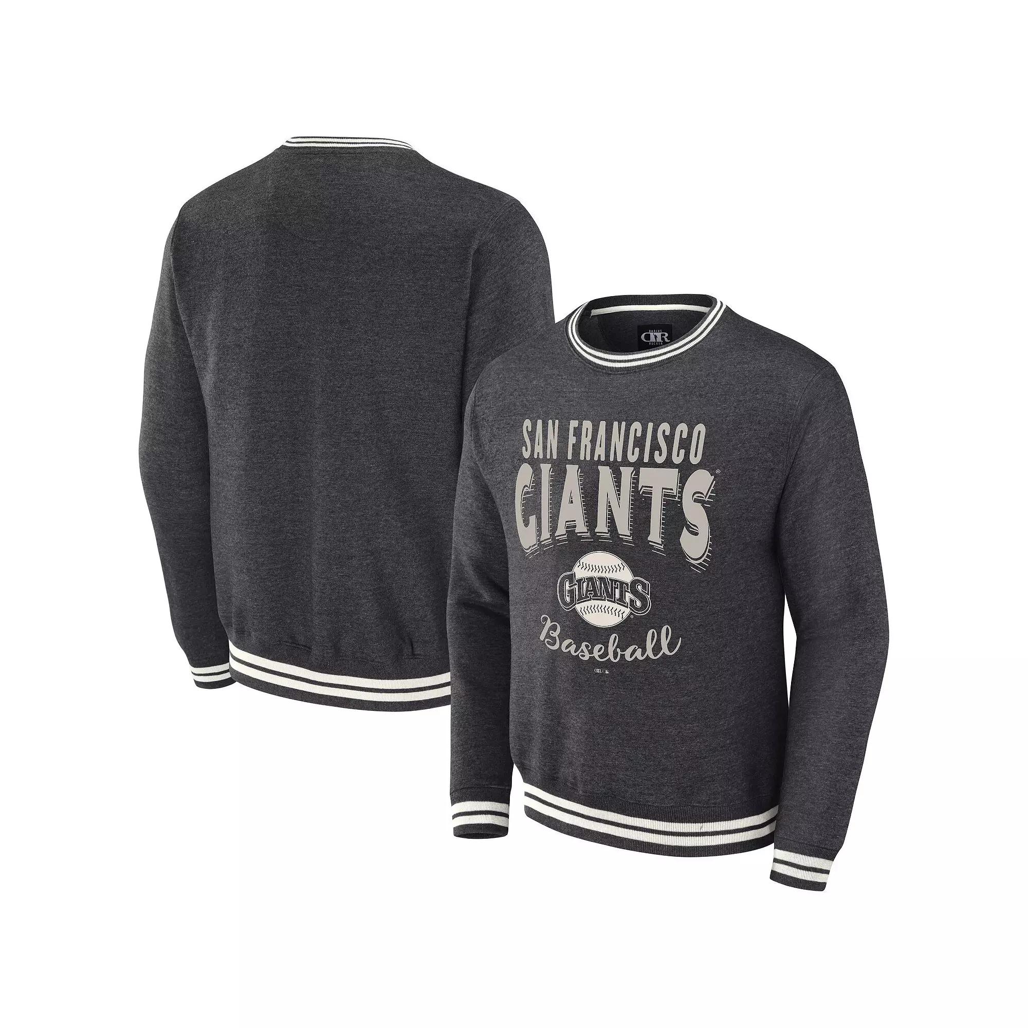 Men's Darius Rucker Collection by Fanatics Heather Charcoal San Francisco Giants Vintage Pullover Sweatshirt,  Product Image