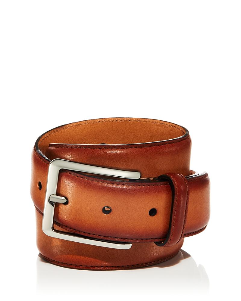 The Mens Store at Bloomingdales Mens Square Buckle Italian Leather Belt - Exclusive Product Image