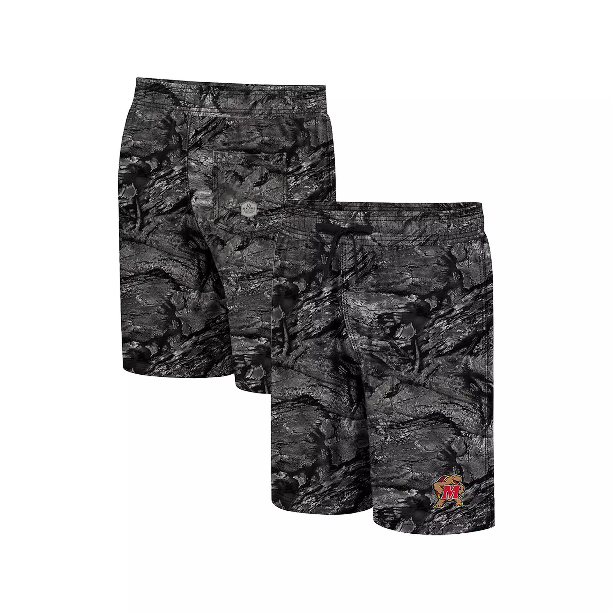 Men's Colosseum Charcoal Missouri Tigers Realtree Aspect Ohana Swim Shorts,  Product Image