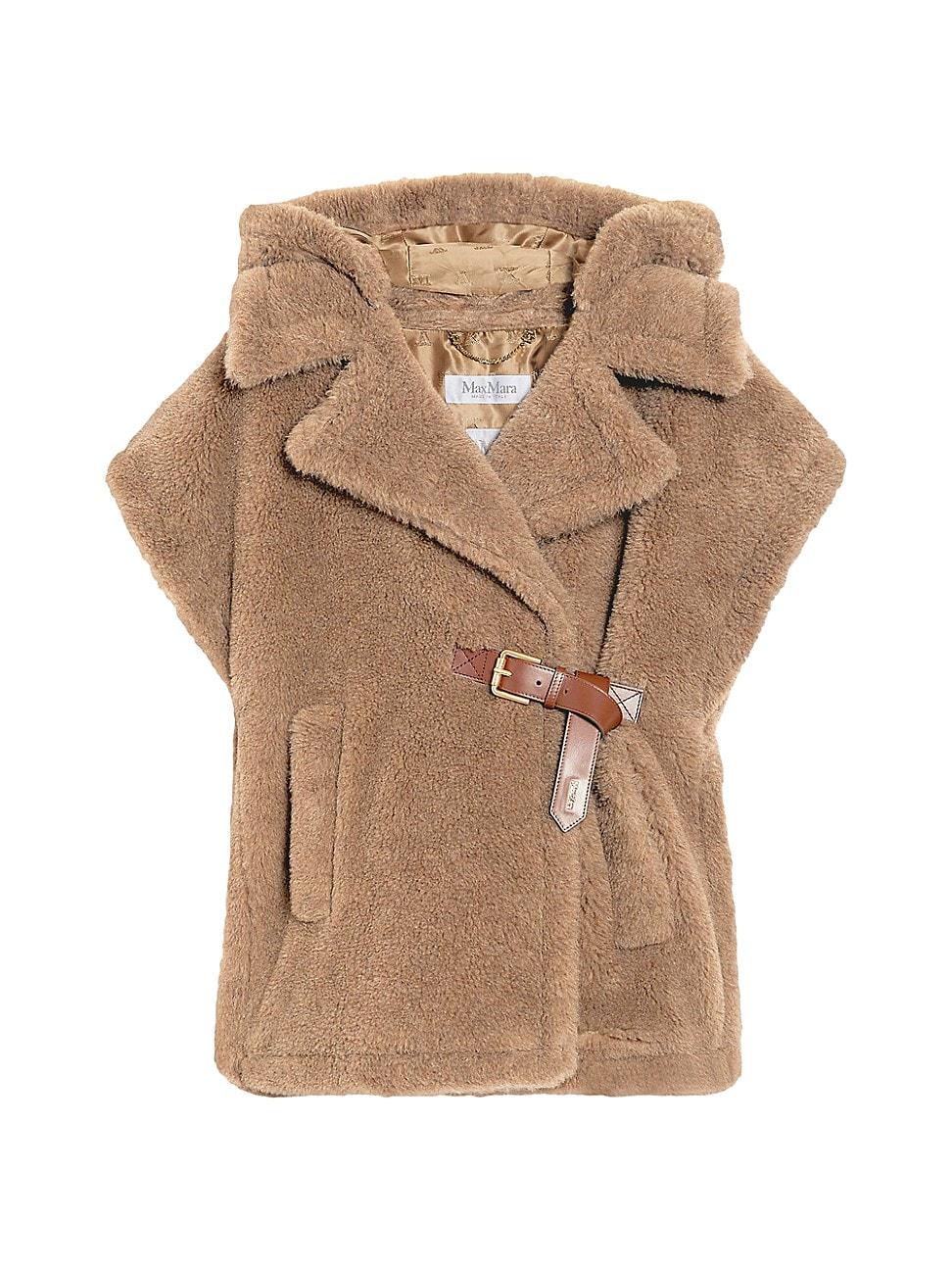 Womens Alpaca-Blend Hooded Cape Product Image
