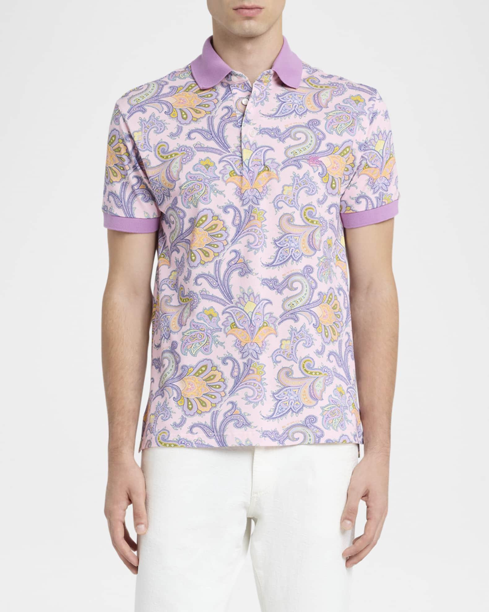 Men's Paisley Polo Shirt Product Image