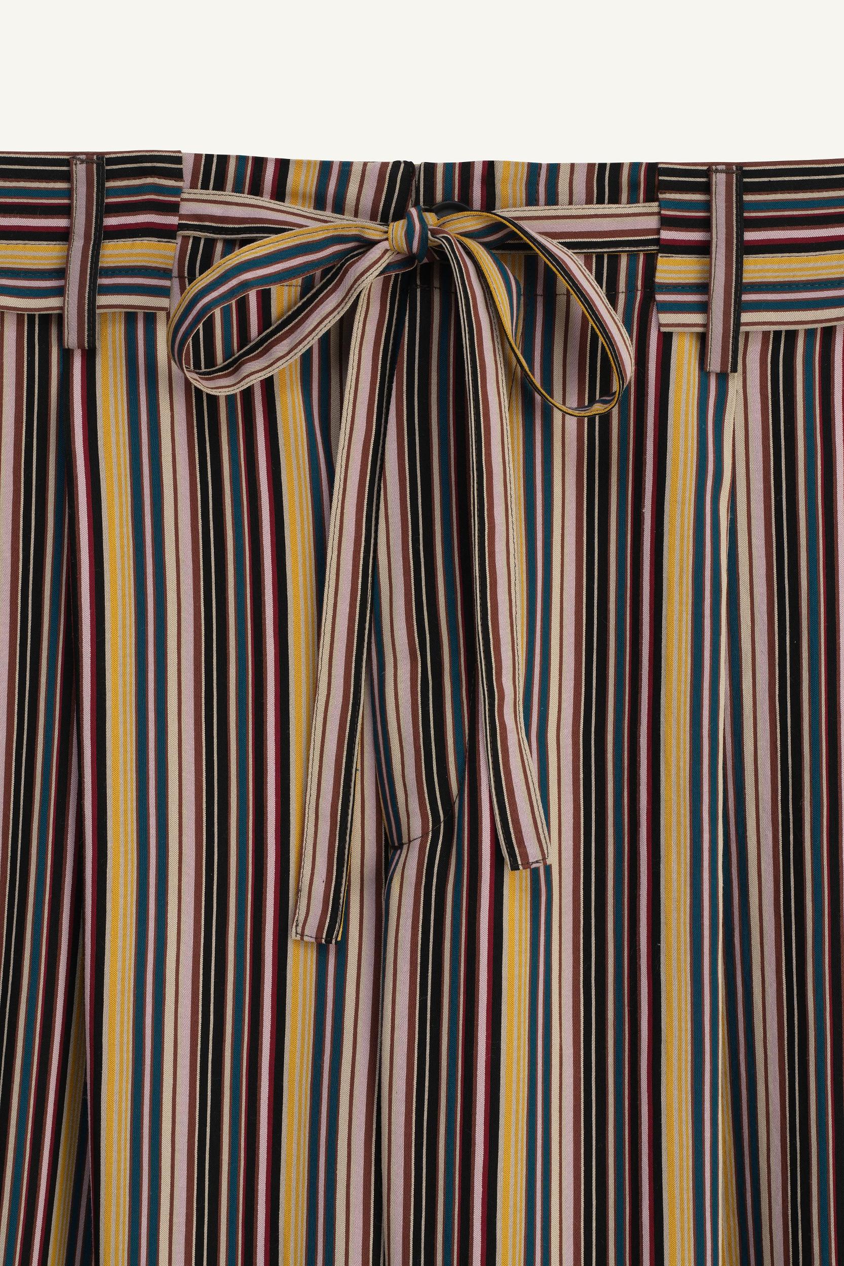 WIDE FIT STRIPED PANTS LIMITED EDITION Product Image