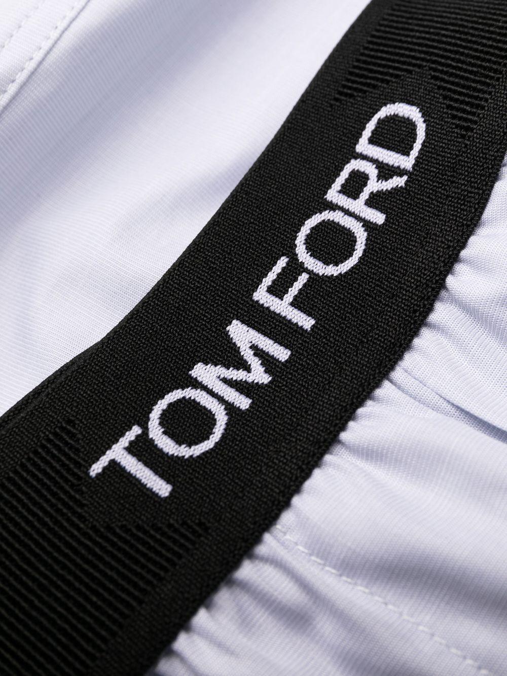 TOM FORD Stretch Cotton & Modal Jersey T-shirt In White Product Image