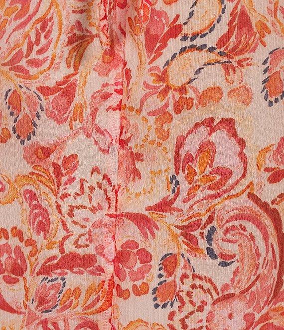 Sam Edelman Coordinating Kelsie Split V-Neck Long Sleeve Blouse Product Image