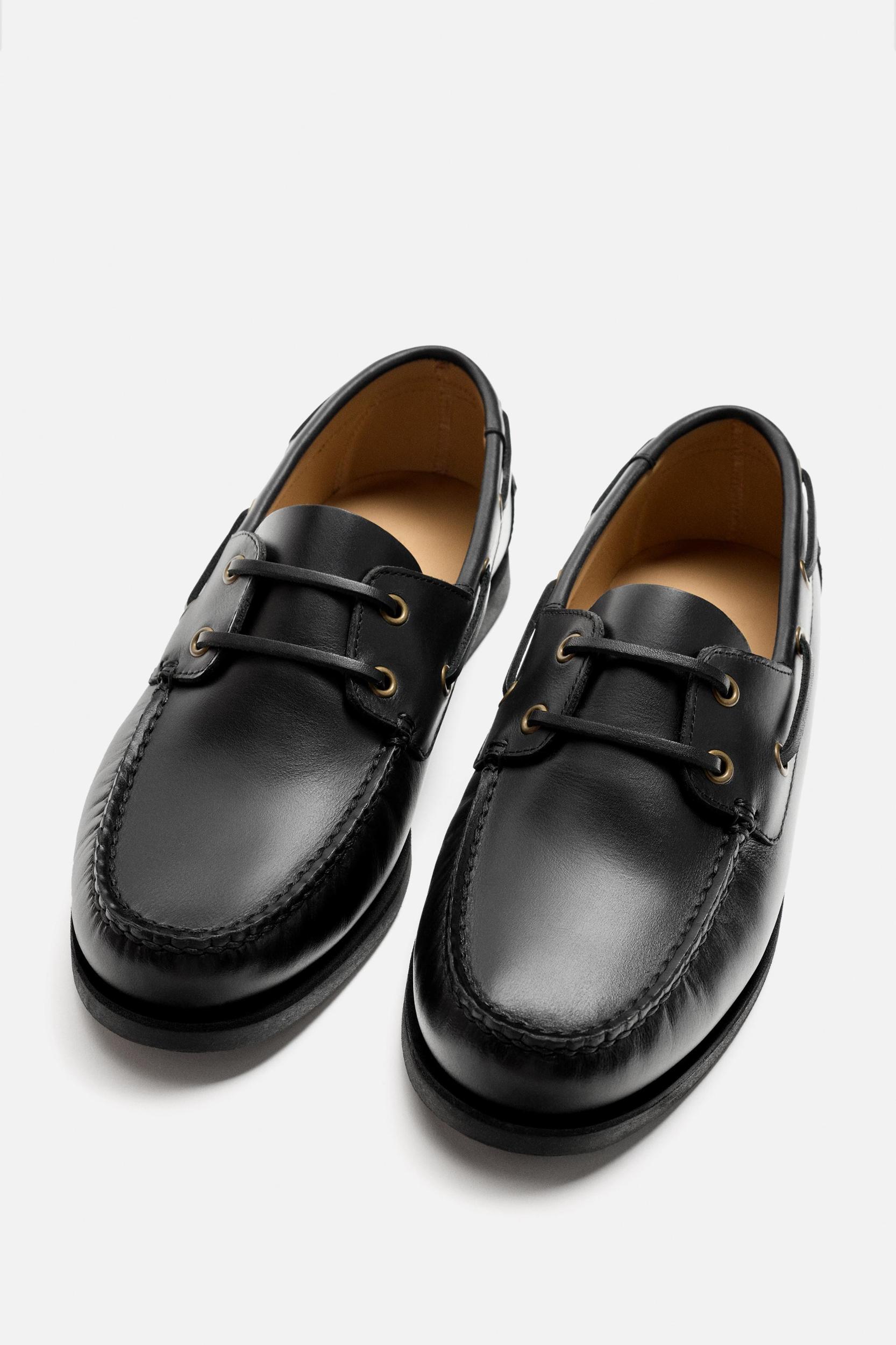 LIMITED EDITION LEATHER BOAT SHOES Product Image