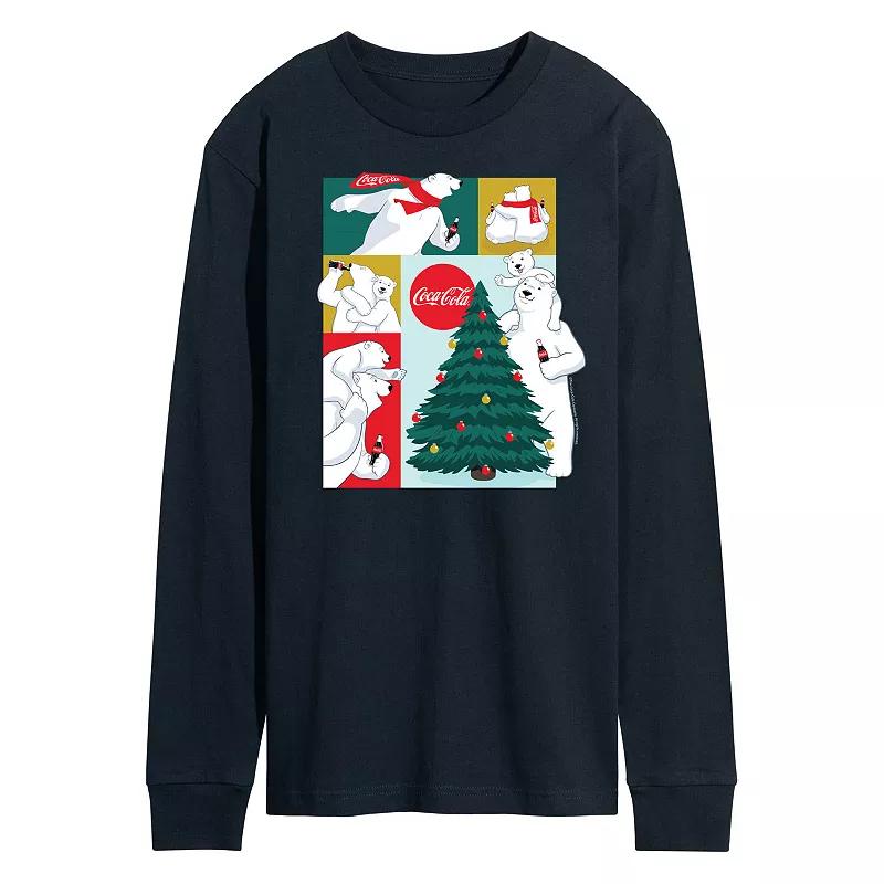 Men's CocaCola Bears Long Sleeve Graphic Tee,  Product Image