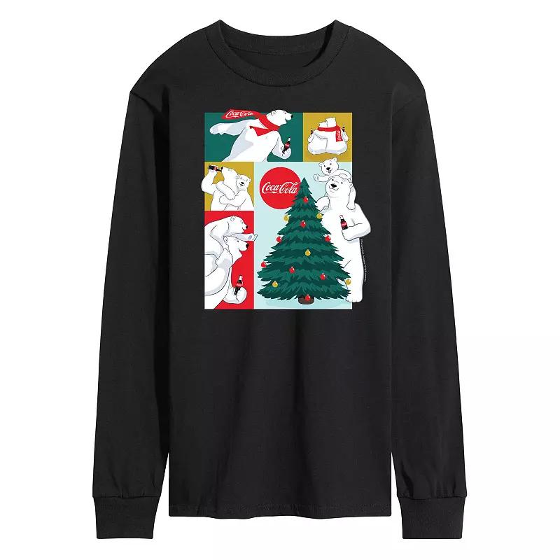 Men's CocaCola Bears Long Sleeve Graphic Tee,  Product Image