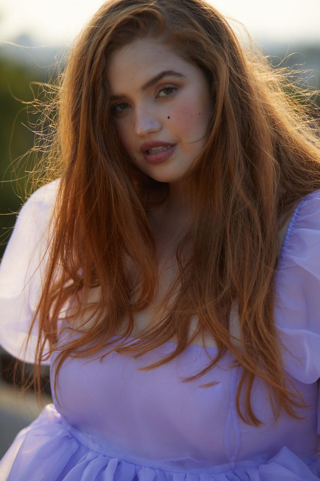 The Lilac Puff Dress Product Image