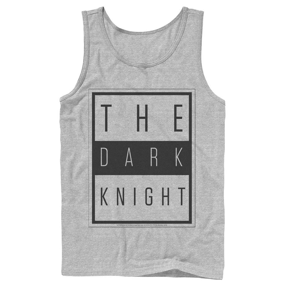 Men's DC Comics Batman The Dark Knight Block Poster Tank Top,  Product Image