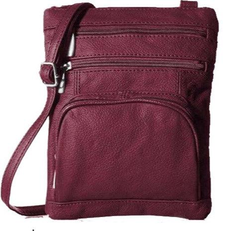 Genuine Leather Crossbody Bag - Multi-Size Options (Standard, Plus, XL) Product Image