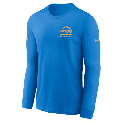 Los Angeles Chargers Sideline Team Issue Nike Mens Dri-FIT NFL Long-Sleeve T-Shirt | 02EW48Y97-2ZH Product Image