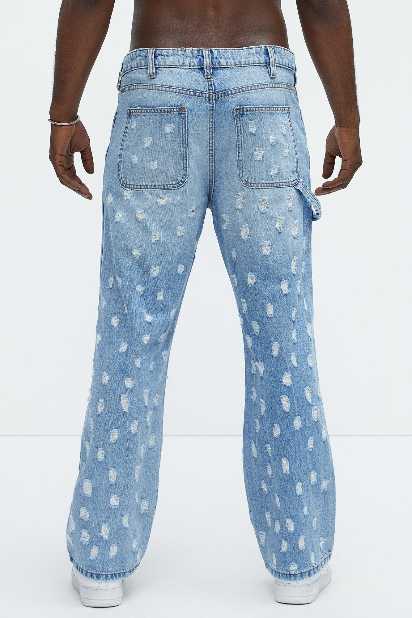Pressure Points Straight Jeans - Light Wash Product Image