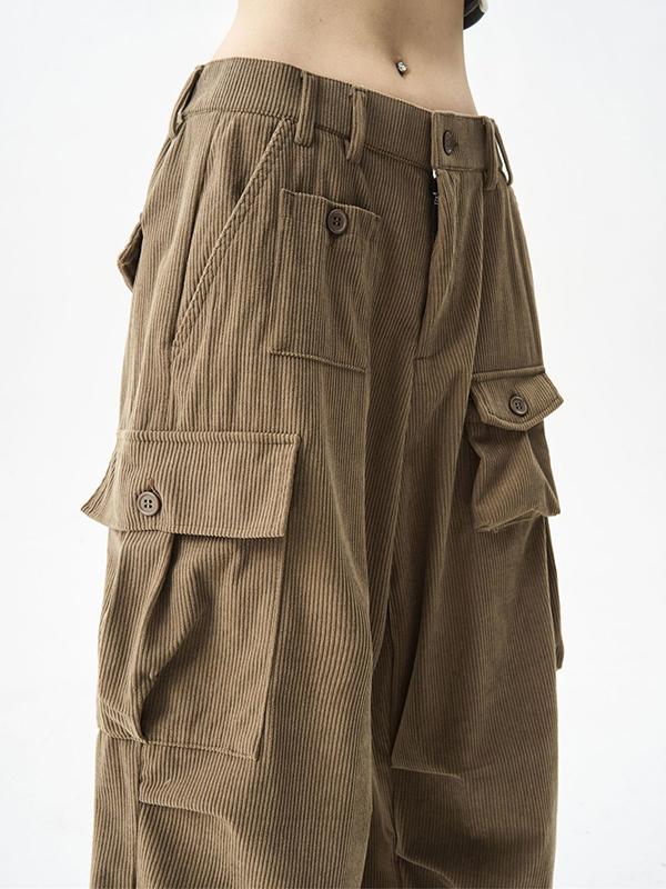 Street Corduroy Cargo Pants Product Image