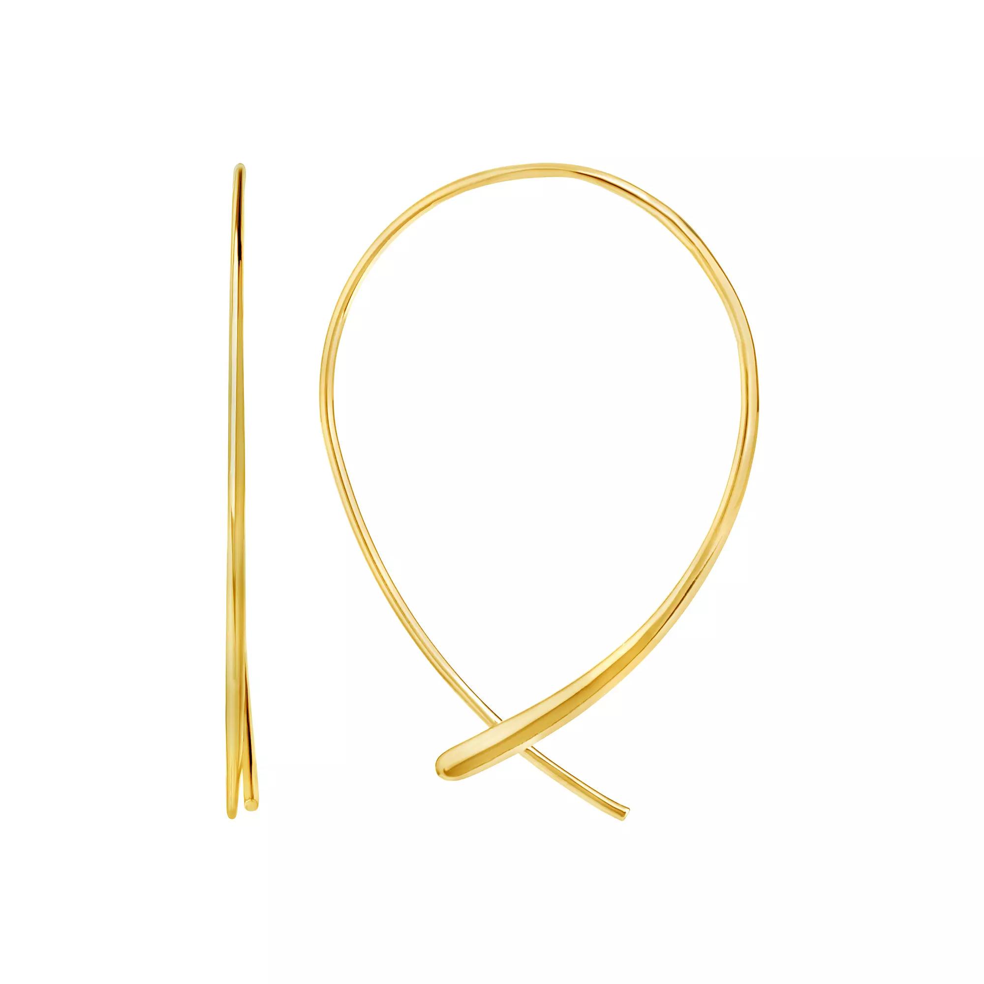 MC Collective Delicate Threader Earrings, Women's, Gold Tone Product Image