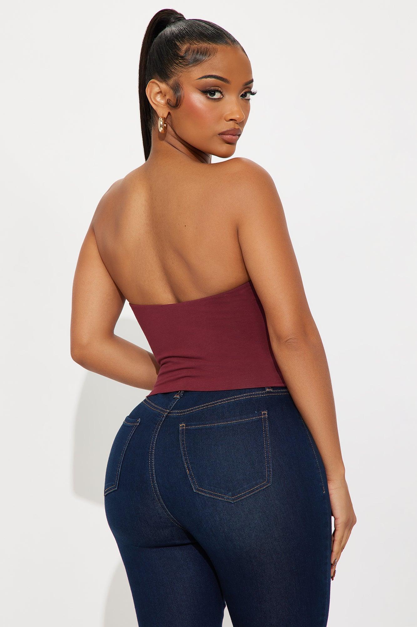 Essential Bandeau - Burgundy Female Product Image