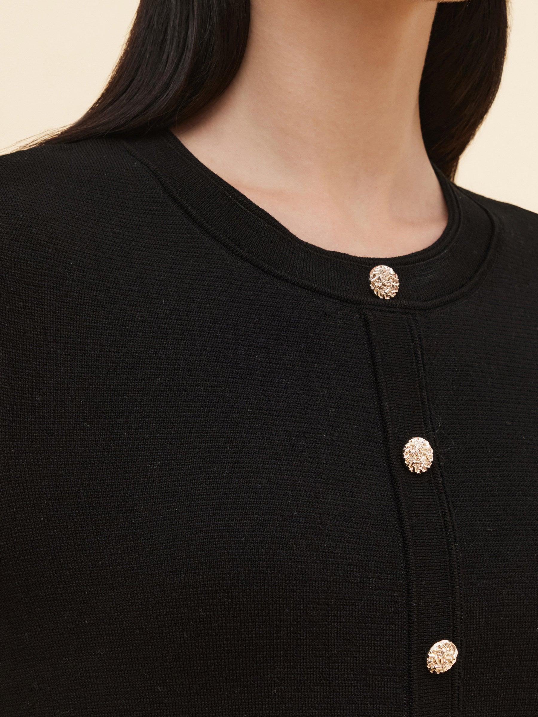 Tencel Blend Color Block Women Knit Mini Dress Product Image