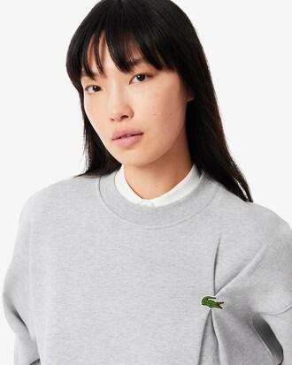 Oversized Pleated Crocodile Sweatshirt Product Image