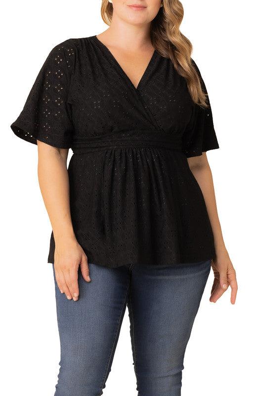 Sunny Day Eyelet Top - Plus Product Image