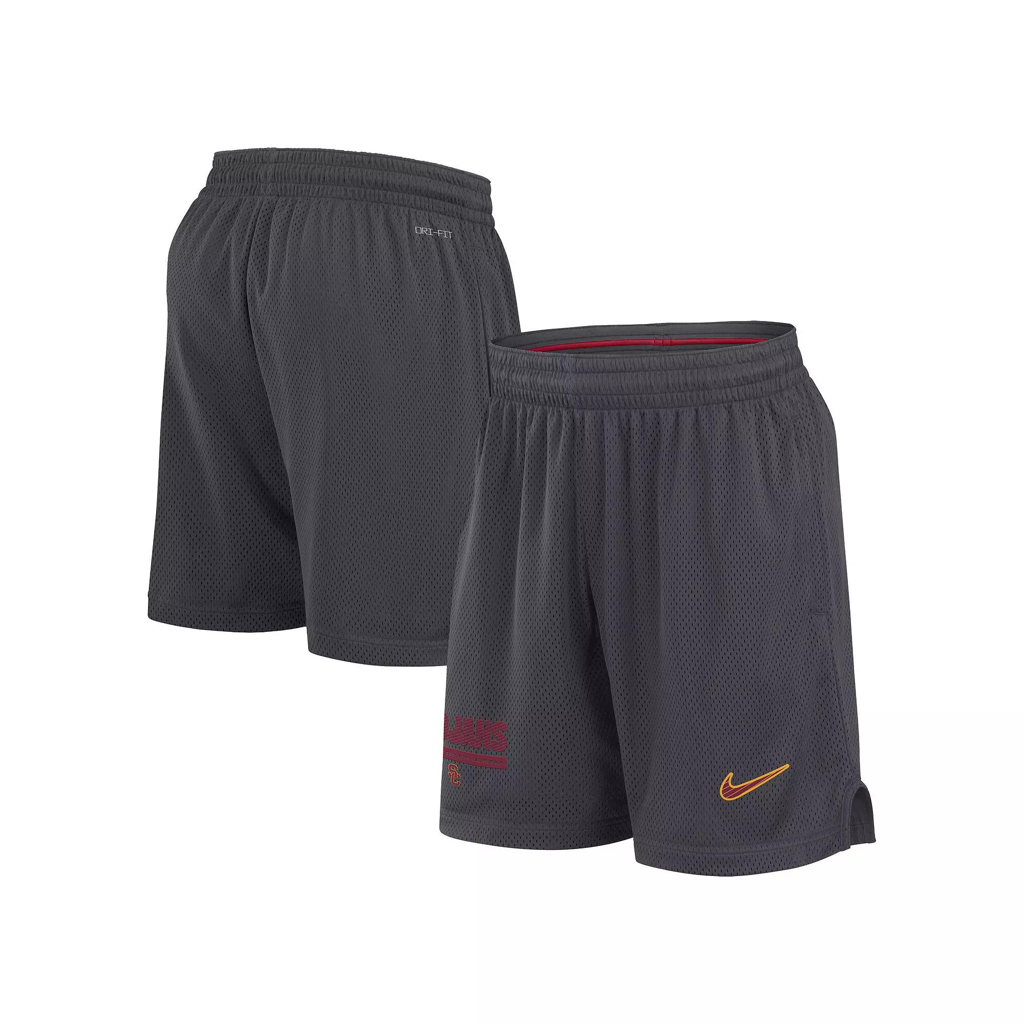 Men's Nike Anthracite Duke Blue Devils 2024 Sideline Mesh Shorts, Size: 2XL, Grey Product Image