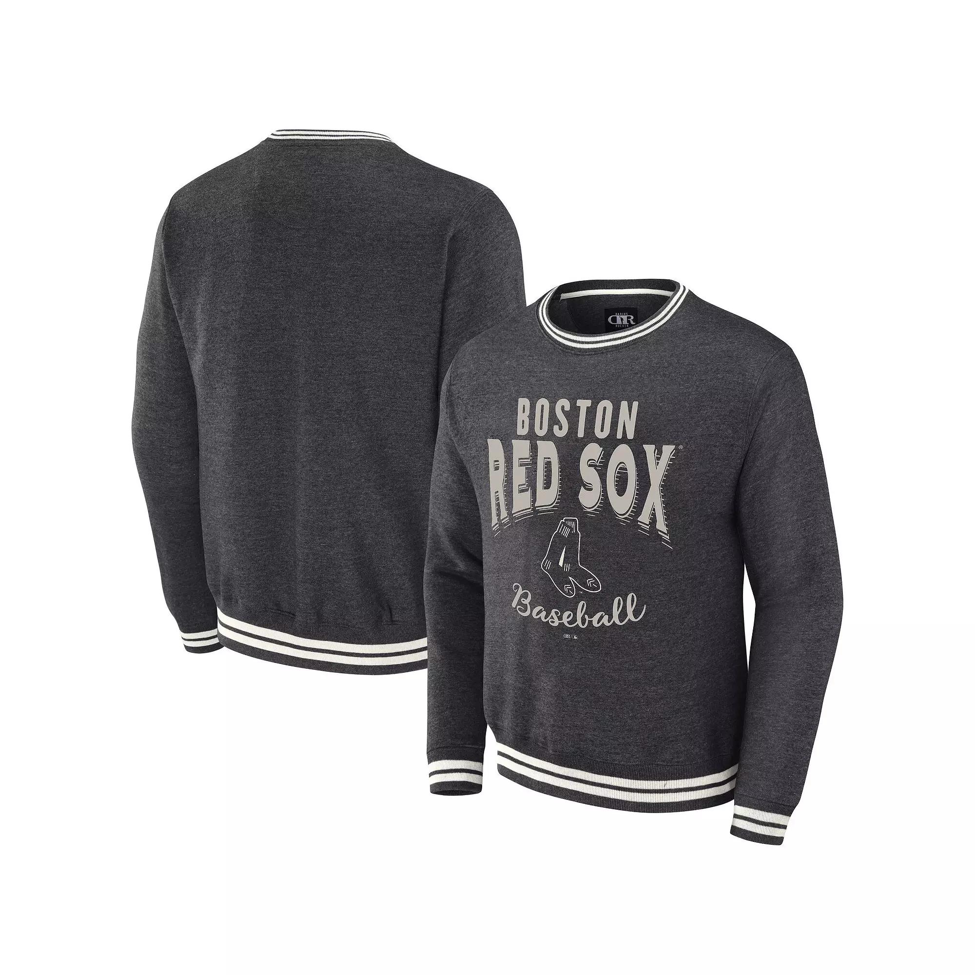 Men's Darius Rucker Collection by Fanatics  Heather Charcoal Boston Red Sox Vintage Pullover Sweatshirt, Size: 2XL Product Image