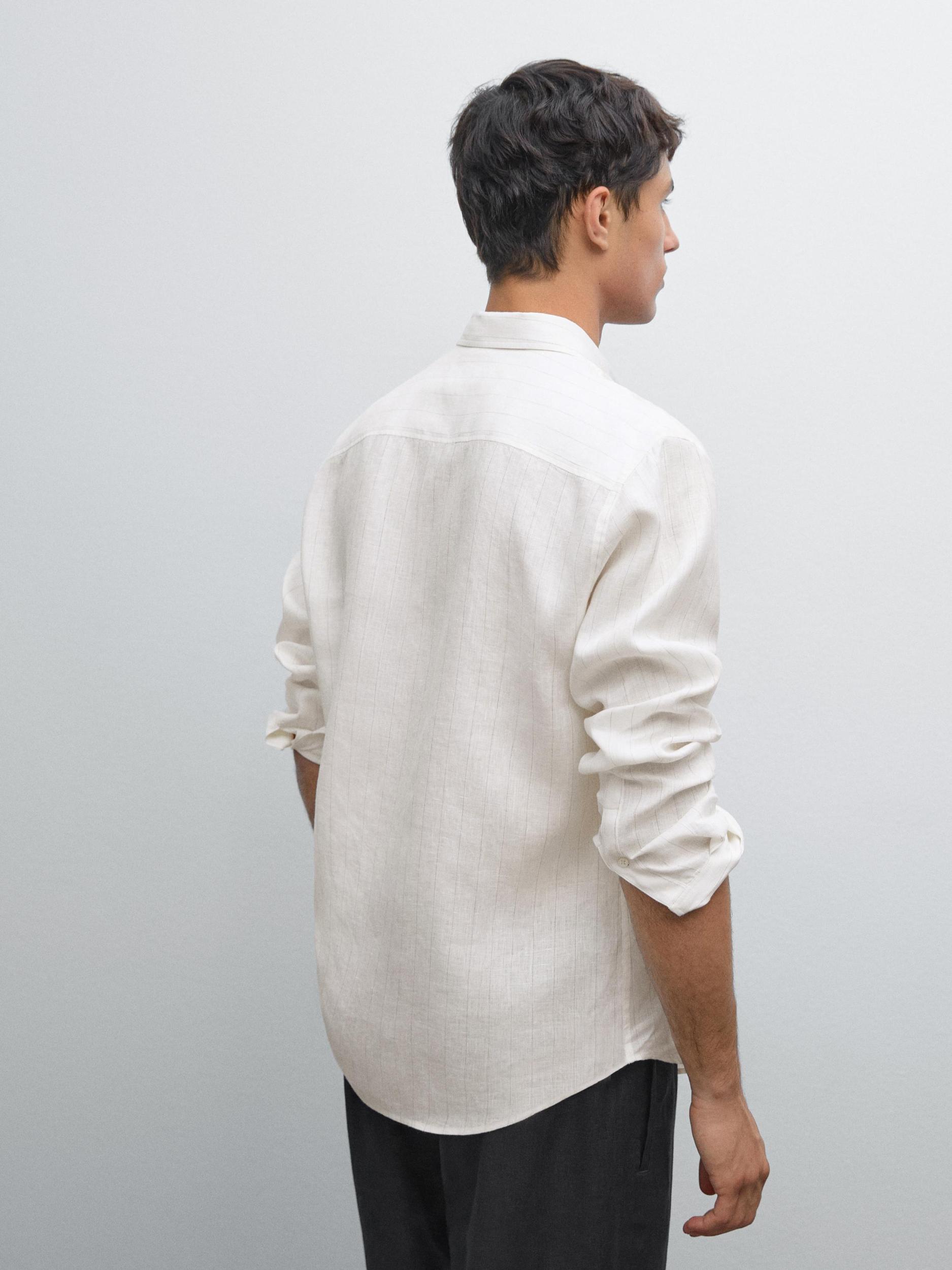 Regular fit pinstripe shirt Product Image