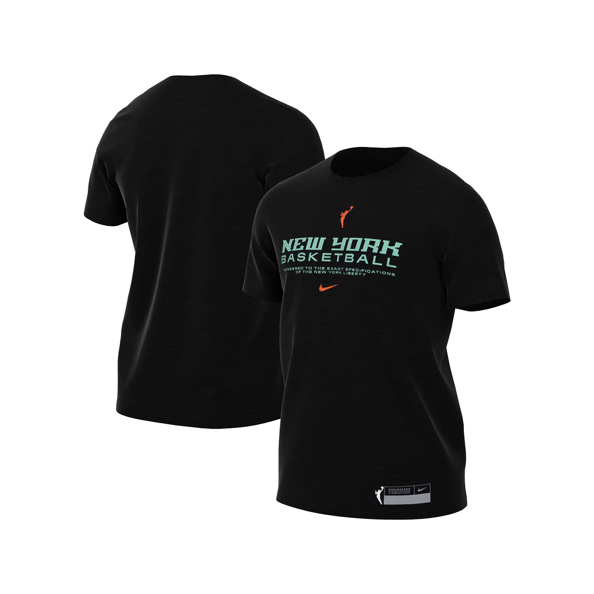 Men's Nike  Black New York Liberty On Court Legend Essential Practice T-Shirt, Size: XL, Nyl Black Product Image