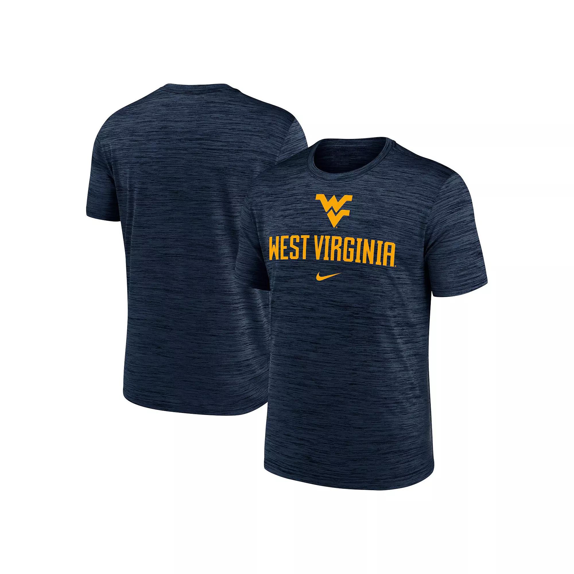 Men's Nike Navy West Virginia Mountaineers Primetime Velocity T-Shirt,  Product Image