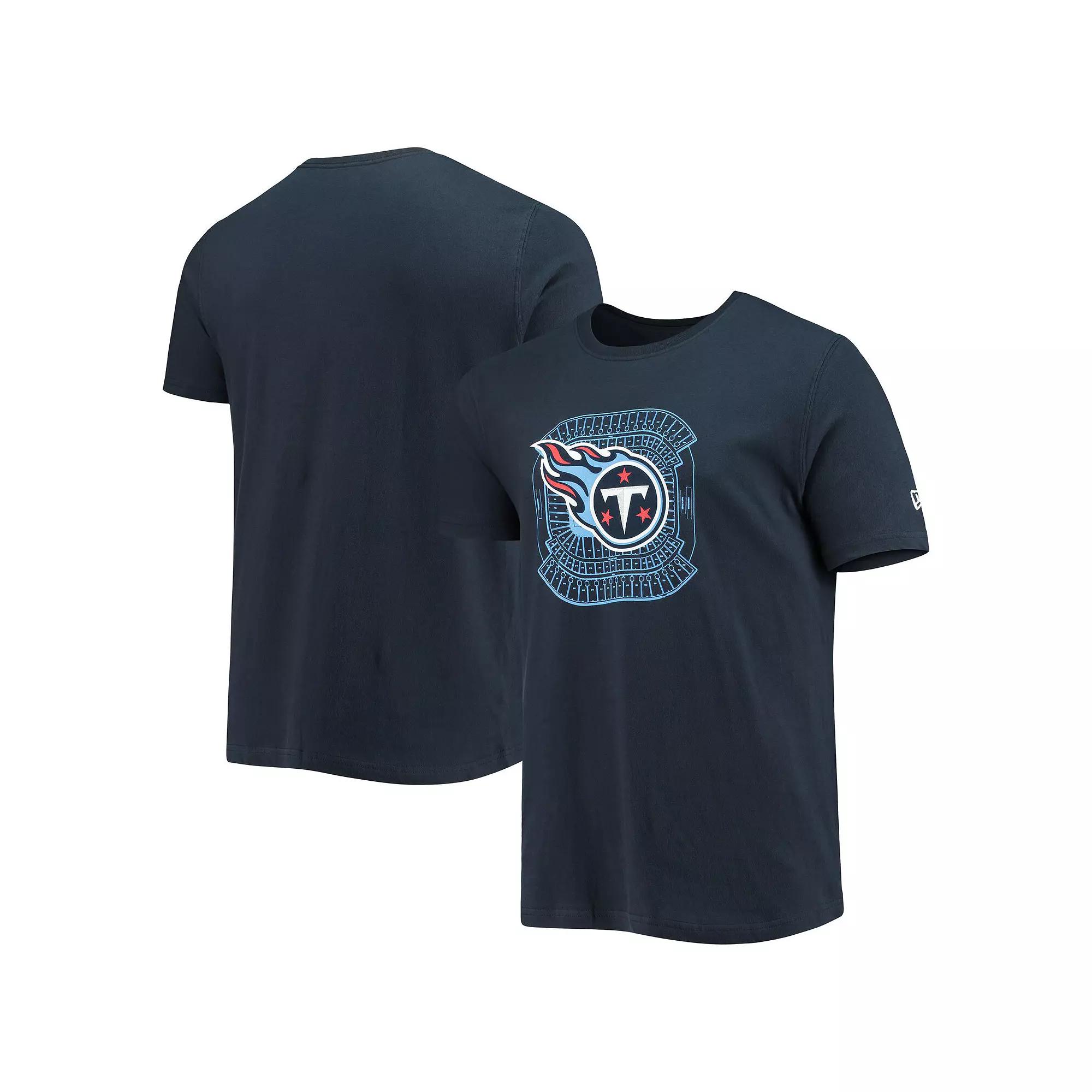 Men's New Era Navy Tennessee Titans Stadium T-Shirt,  Product Image