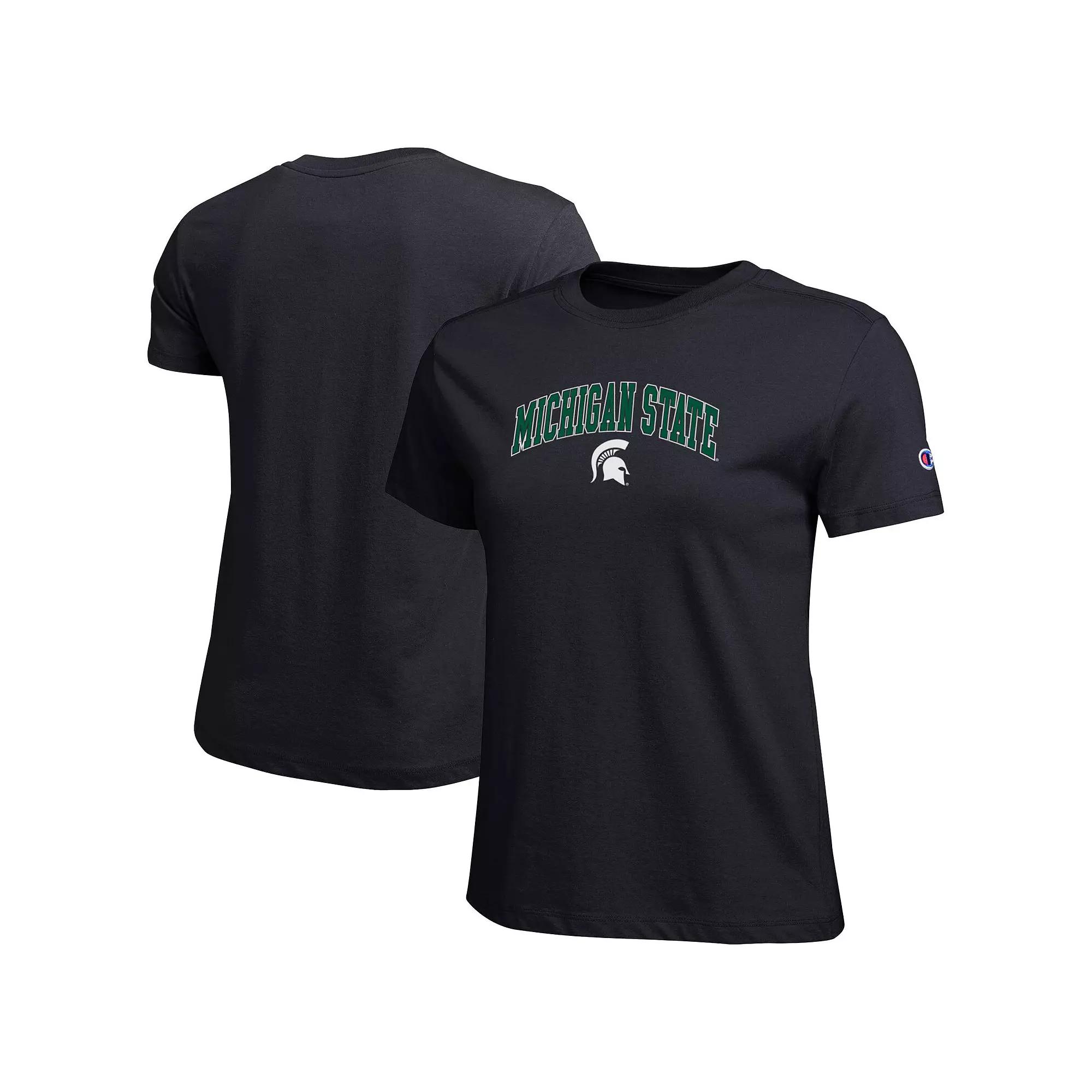 Women's Champion Navy Arizona Wildcats Arched Over Logo T-Shirt,  Product Image
