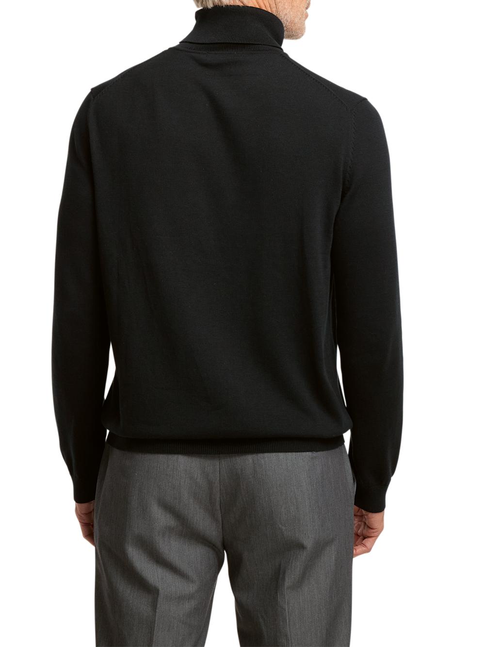 Supima Cotton Turtleneck - Black Product Image