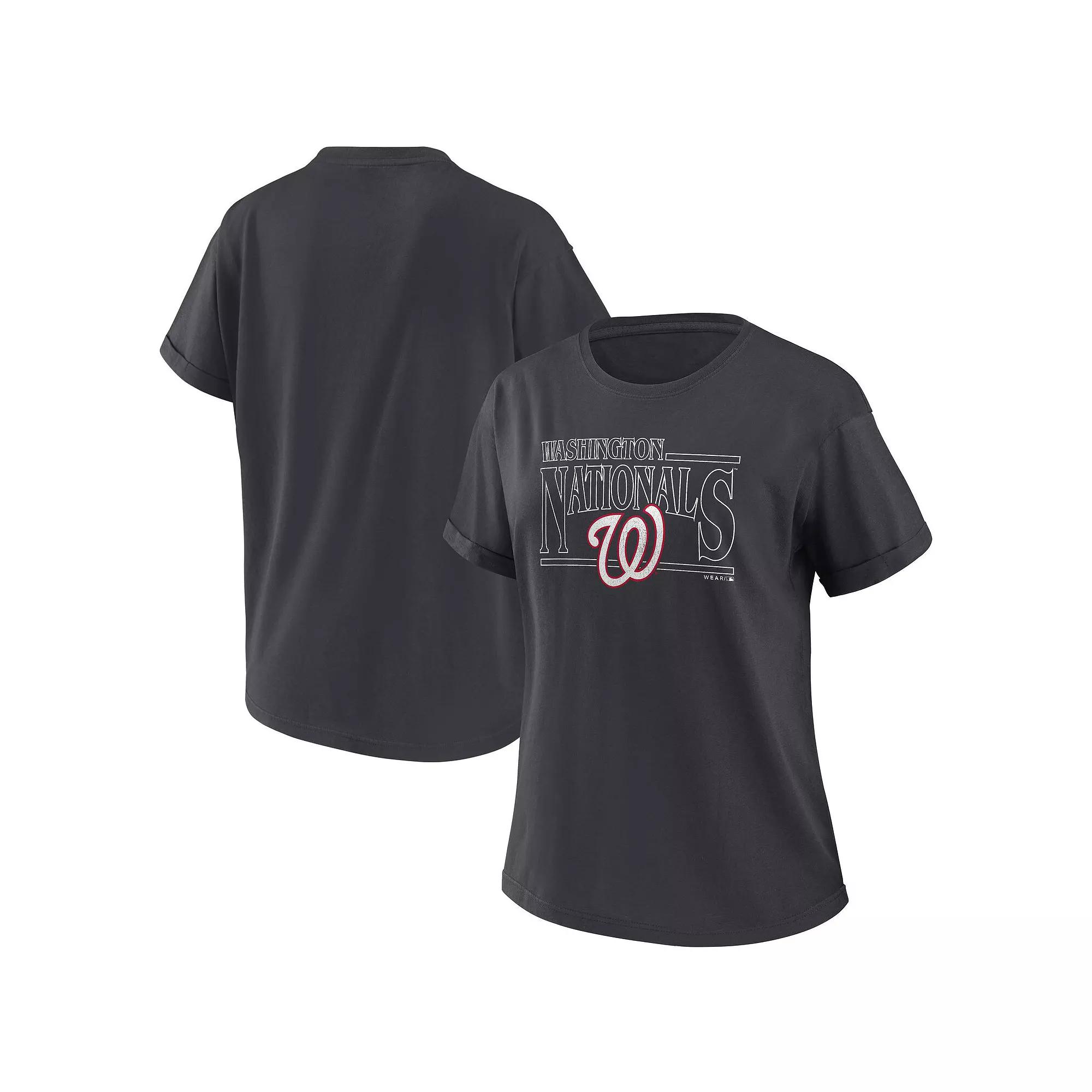 Women's WEAR by Erin Andrews Charcoal Washington Nationals Over Product Image