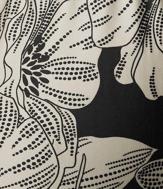 Bryn Walker Osca Biachi Neri Knit Flat Front Wide Leg Coordinating Pull-On Pants Product Image