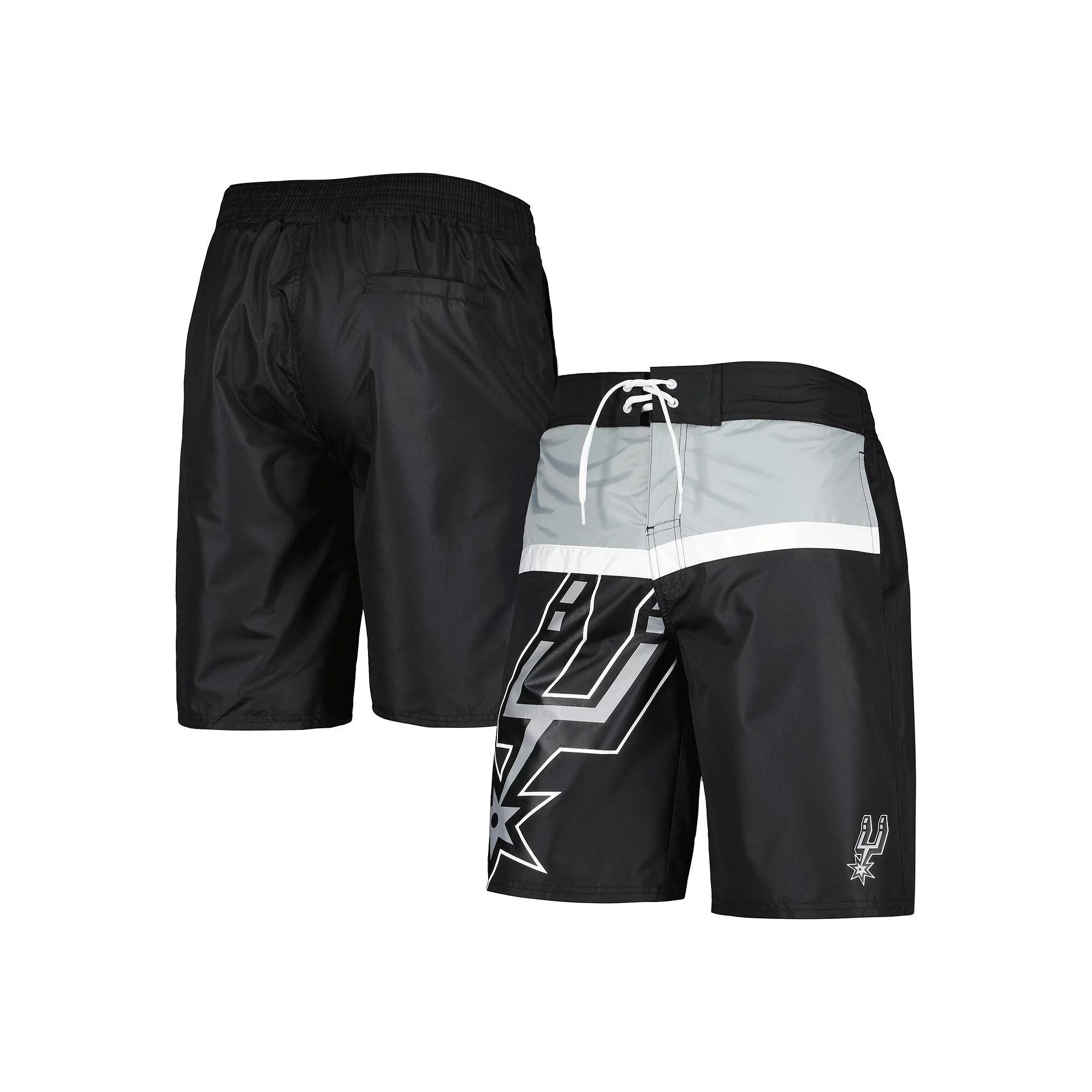 Men's G-III Sports by Carl Banks Black San Antonio Spurs Sea Wind Swim Trunks, Size: XL Product Image